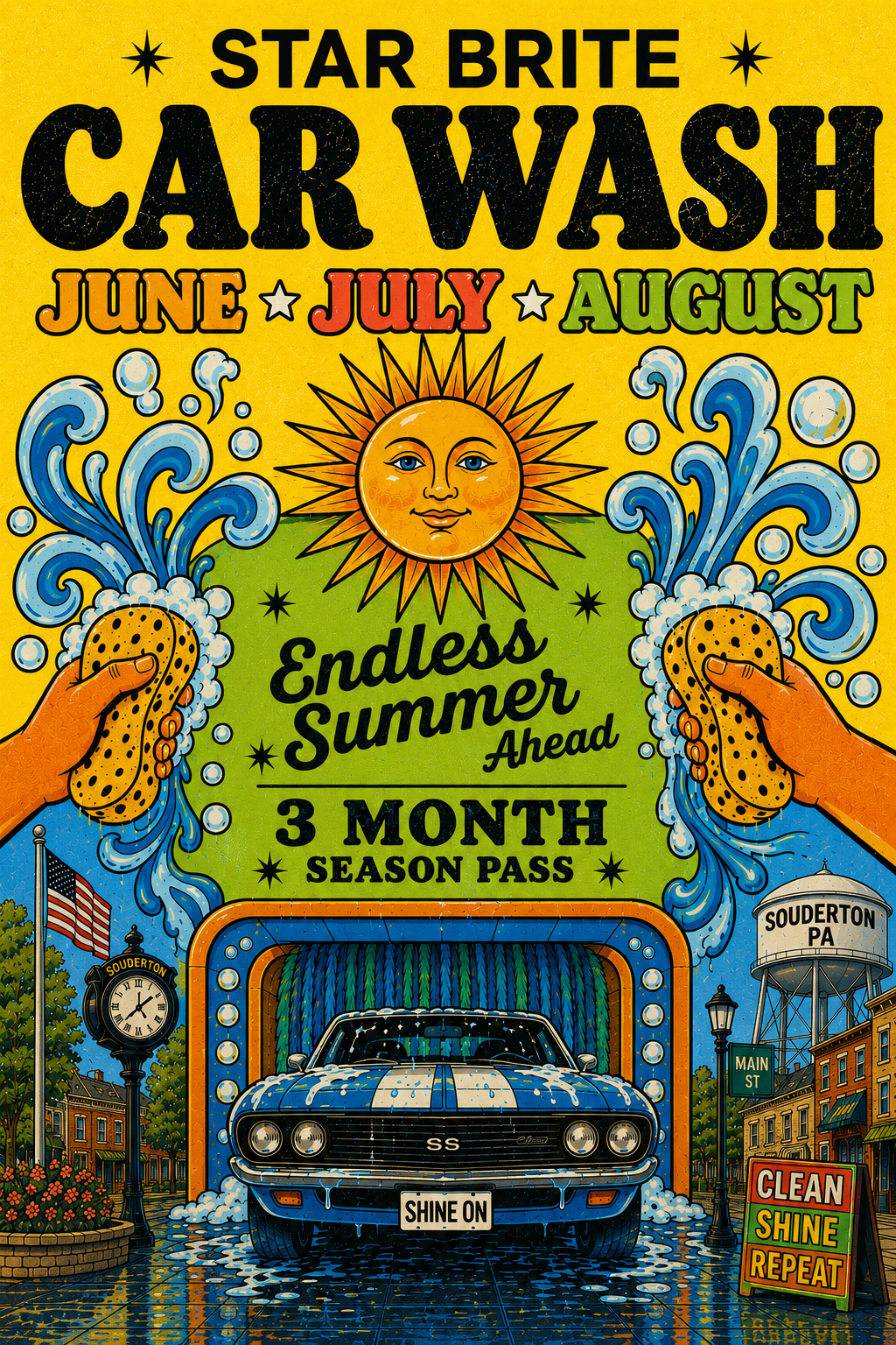 Star Brite Car Wash — Endless Summer 3-Month Season Pass