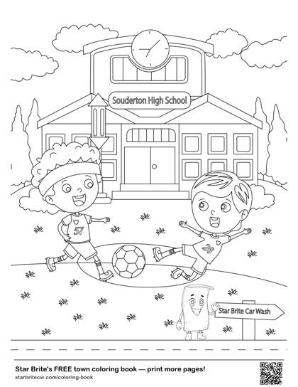 Souderton High School coloring page