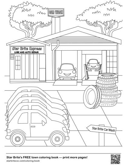 Star Brite Express Lube coloring page