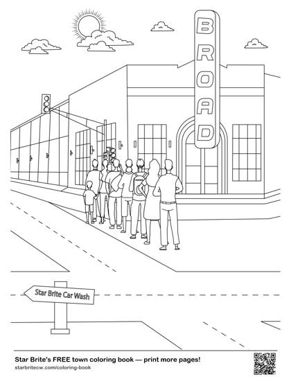 The Broad Theater coloring page