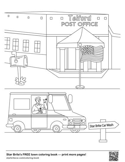 Telford Post Office coloring page