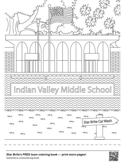 Indian Valley Middle School coloring page