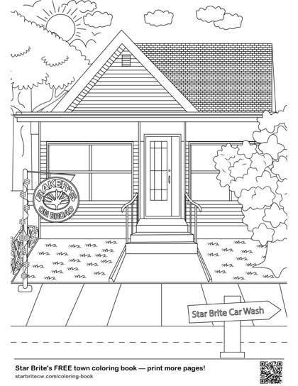 Bakers on Broad coloring page