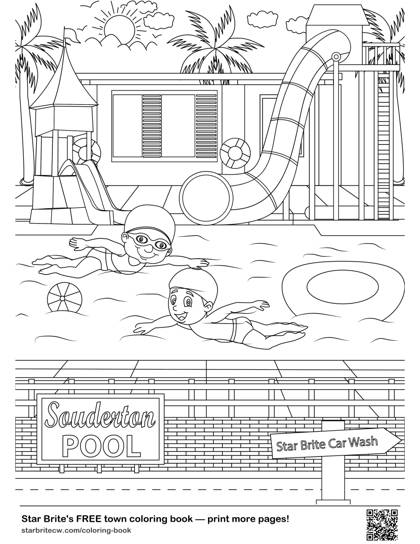 Souderton Pool coloring page