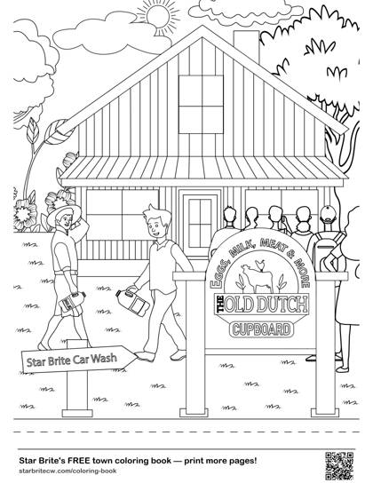The Old Dutch Cupboard coloring page