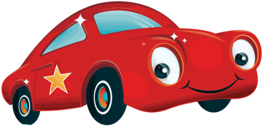 The red car from the Star Brite logo, freshly washed
